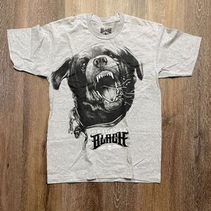 Vintage Men's Original Black Rottweiler Dog Gray Graphic Tee T-Shirt SIZE L